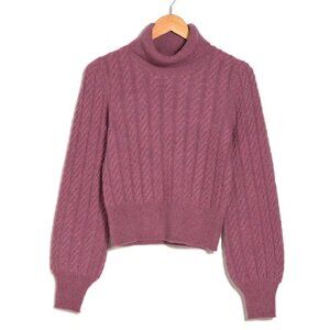 NEW THE CASHMERE PROJECT Balloon Sleeve Cashmere Turtleneck Sweater SZ XS #S7965
